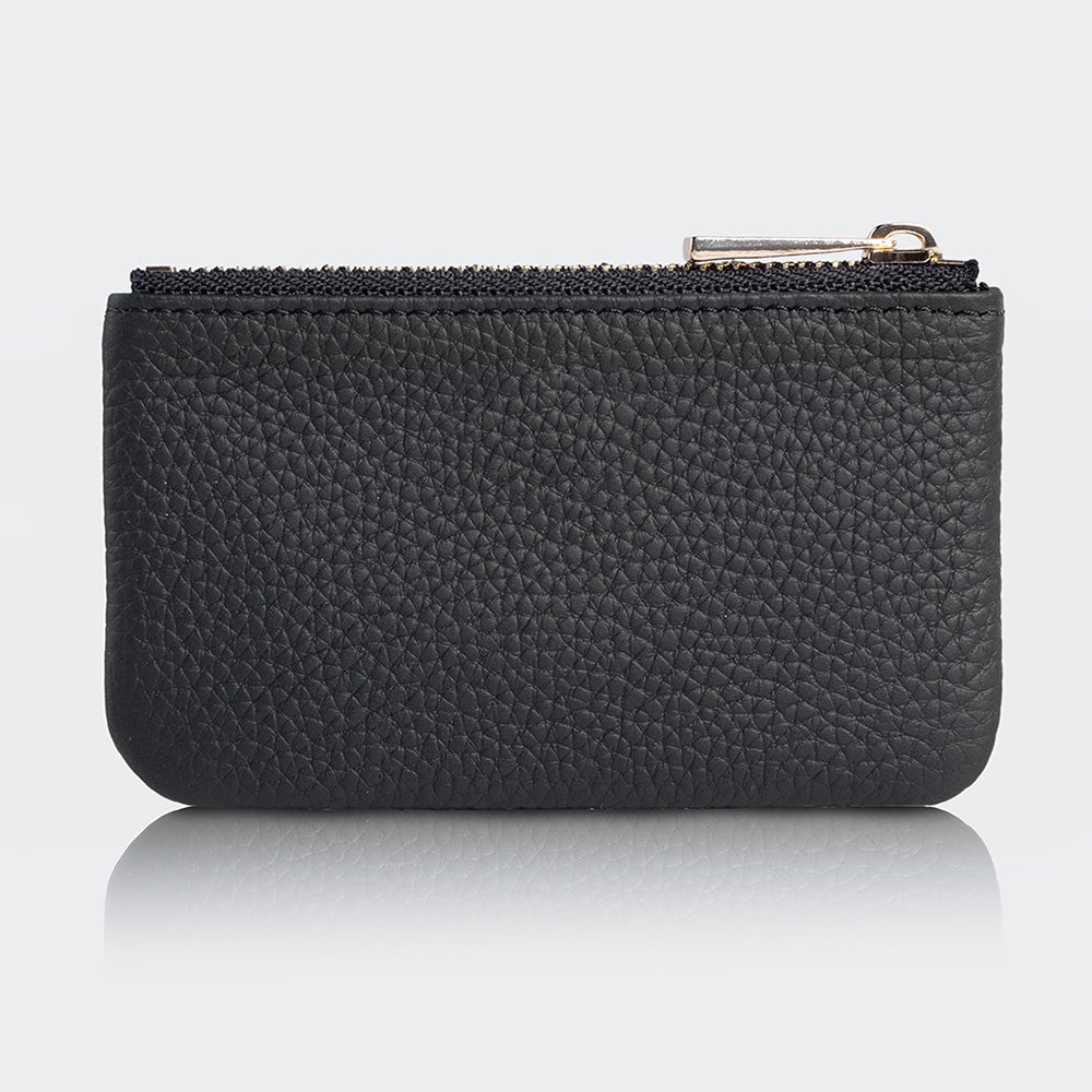 Unisex Leather Coin Purse With Zipper