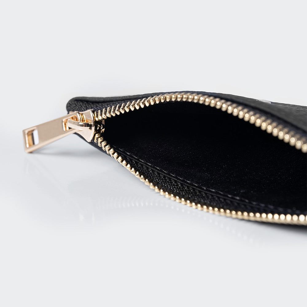 Unisex Leather Coin Purse With Zipper