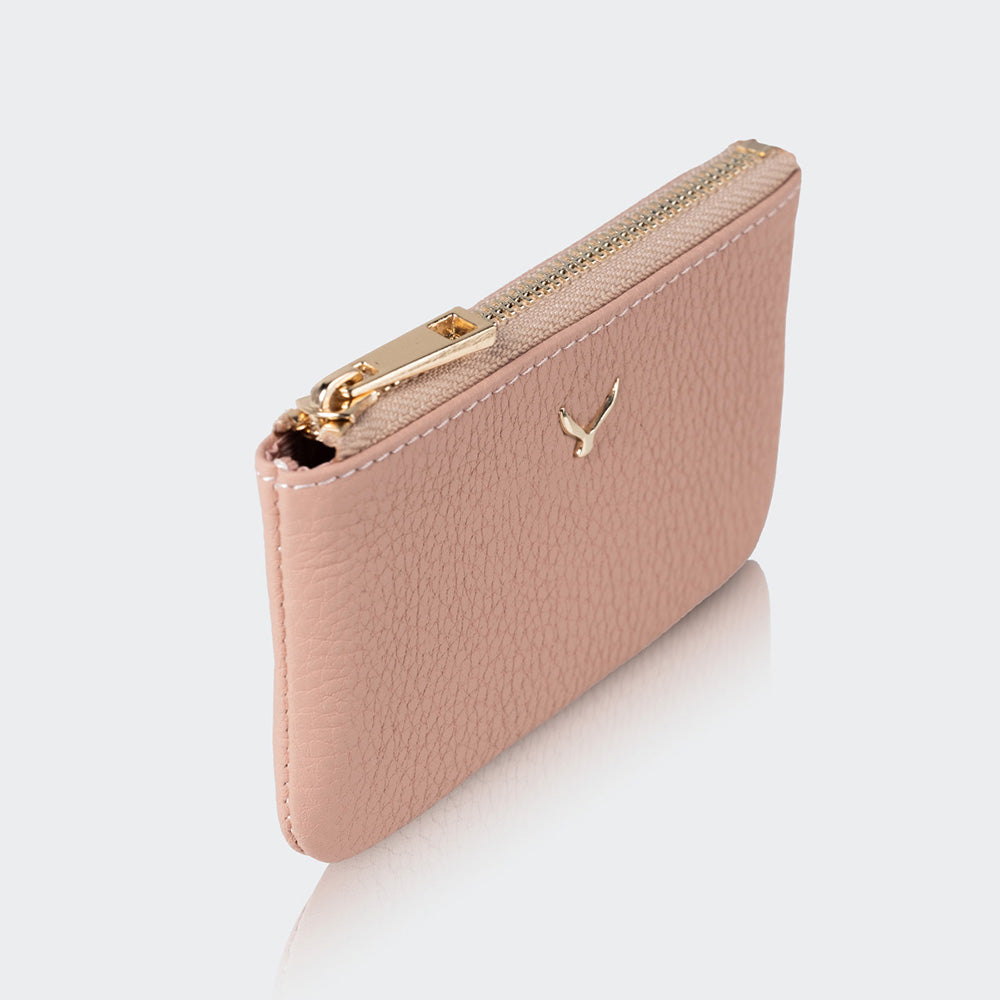 Unisex Leather Coin Purse With Zipper