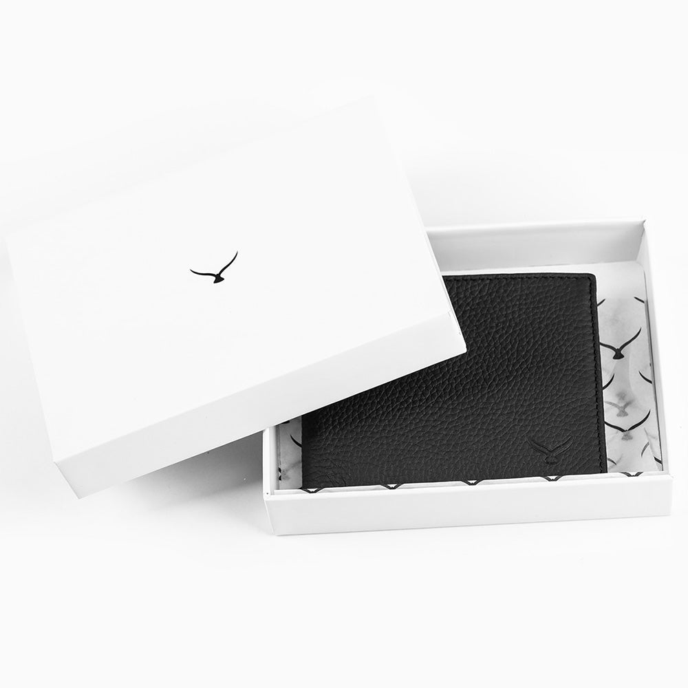 Men Leather Wallet With Two Compartments