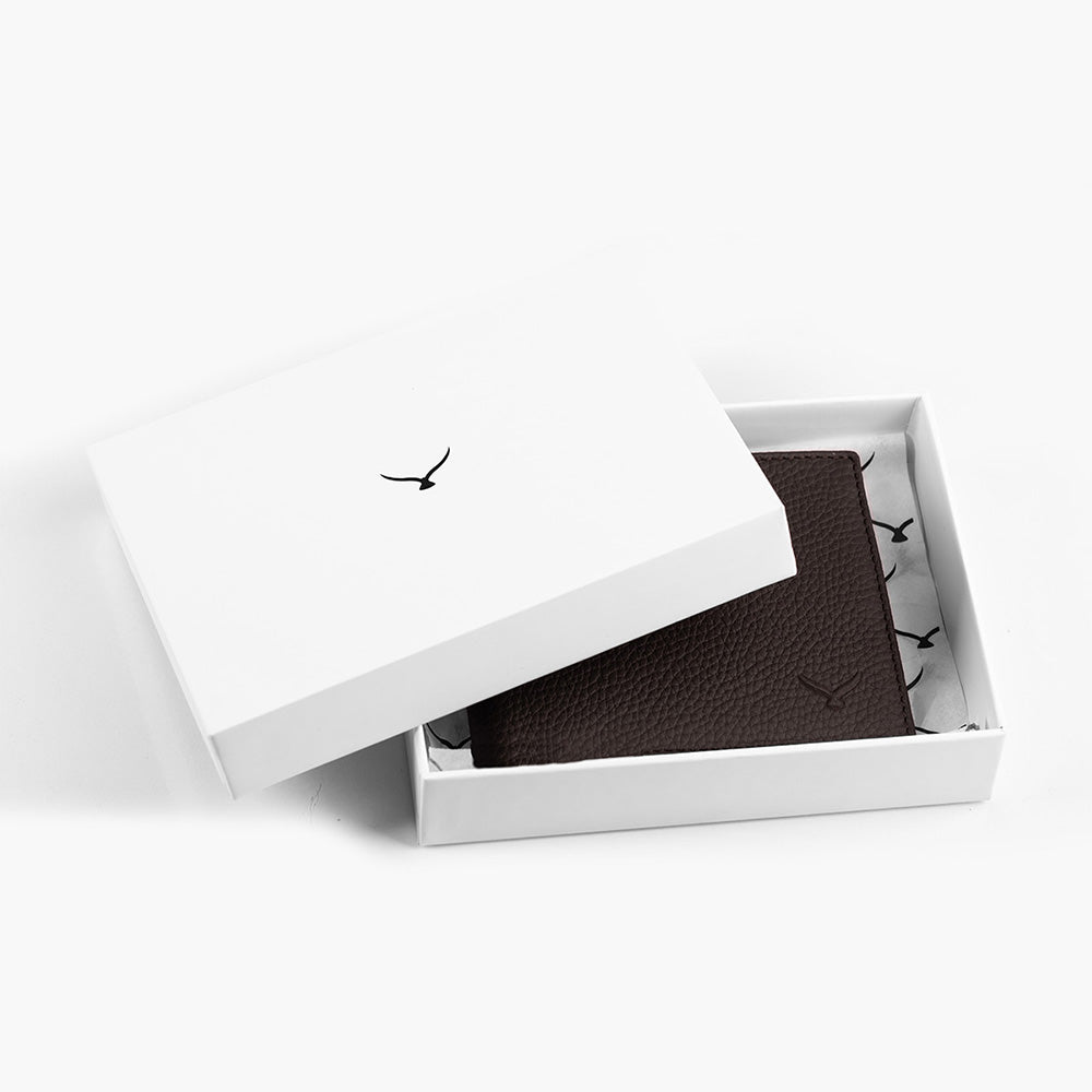 Men Leather Wallet With Two Compartments