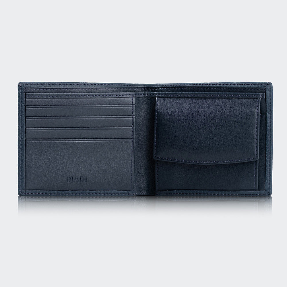 Men Leather Wallet With Two Compartments