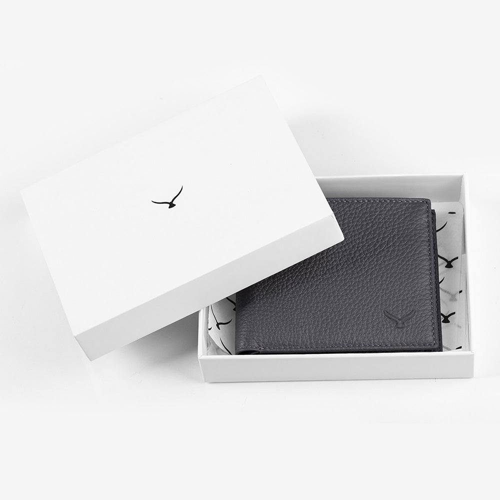 Men Leather Wallet With Two Compartments