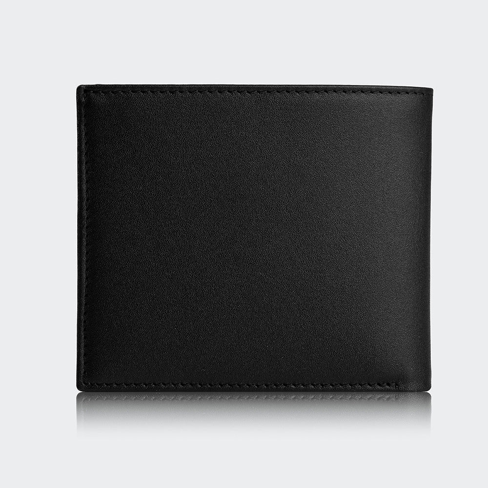 Men Leather Wallet With Two Compartments And Coin Packets