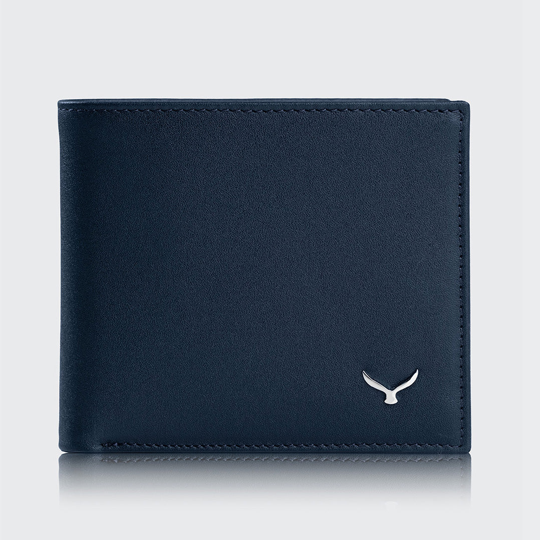 Men Leather Wallet With Two Compartments And Coin Packets