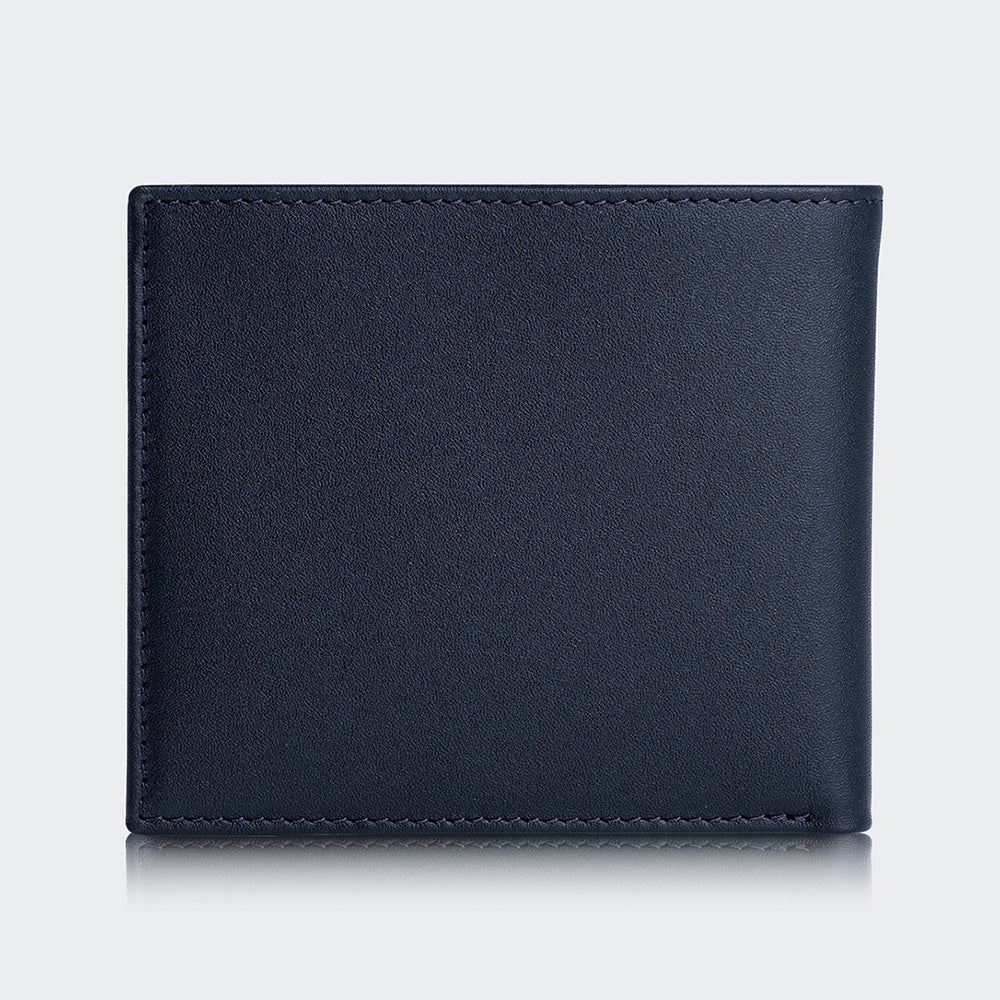 Men Leather Wallet With Two Compartments And Coin Packets
