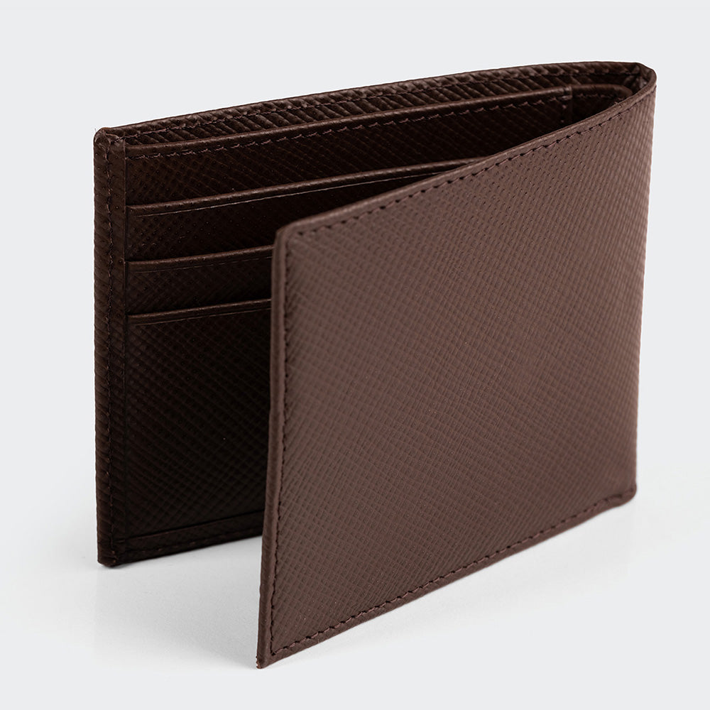 Men Leather Wallet With Two Compartments