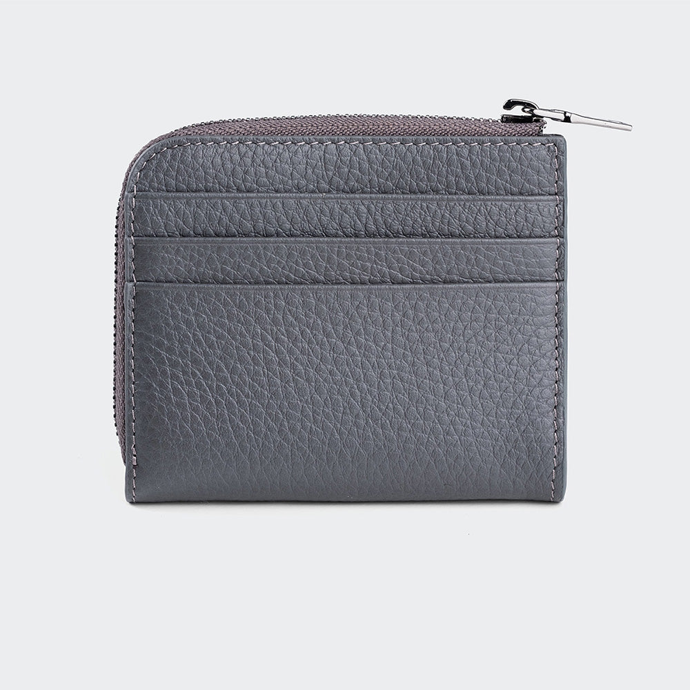 Men Leather Card Holder With Zipper