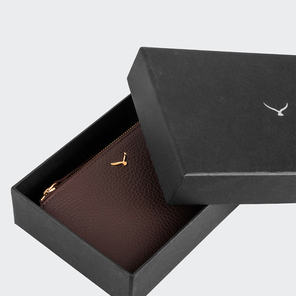 Women Two Pocket Leather Wallet With Magnetic Closure