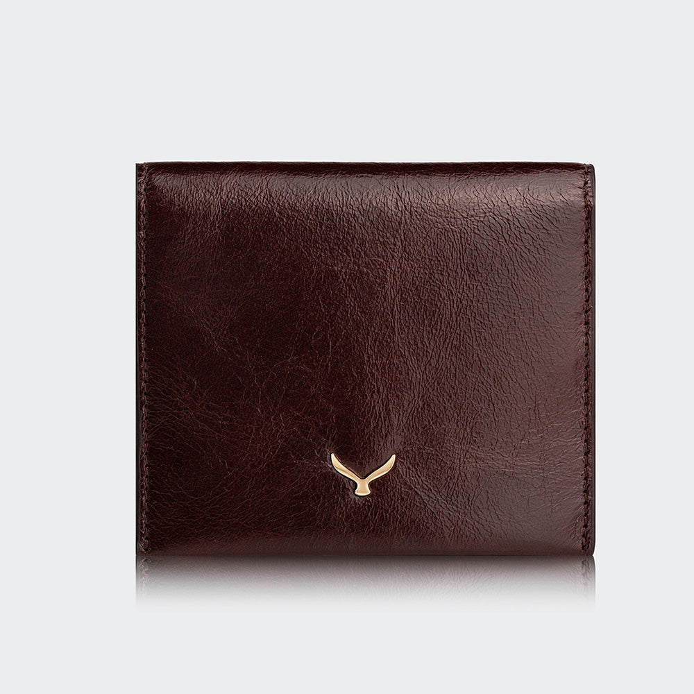 Women Leather Card Holder With Flap