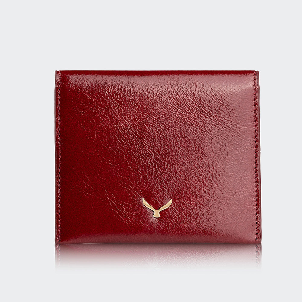 Women Leather Card Holder With Flap