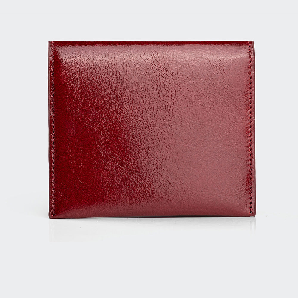 Women Leather Card Holder With Flap