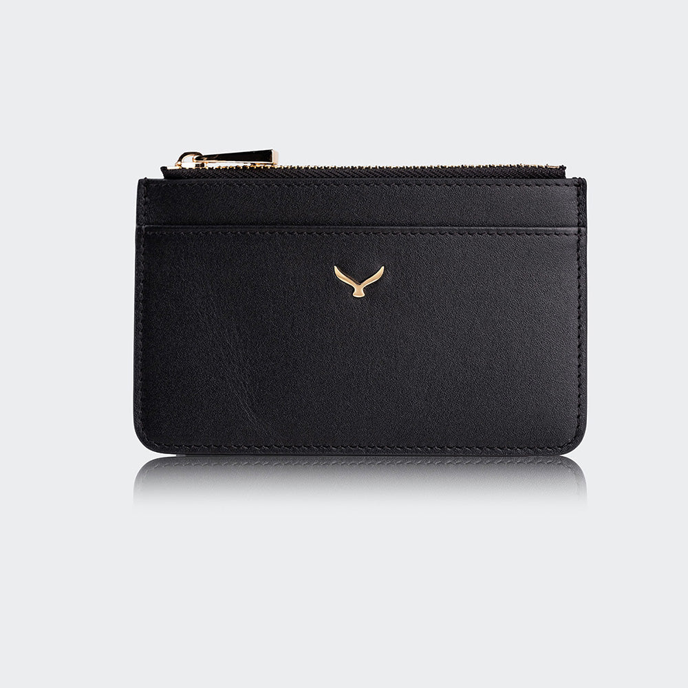 Women Leather Card Holder With Zipper