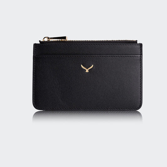 Women Leather Card Holder With Zipper