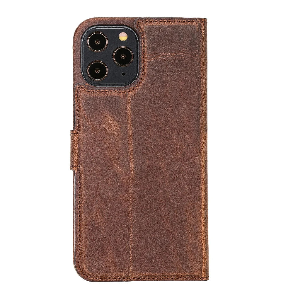 Bouletta F360 Magnetic Detachable Leather Wallet Cases for Apple iPhone 12 Series iPhone 12 Promax / Tan