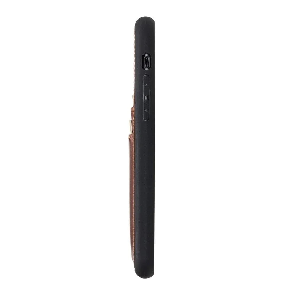 Bouletta Bouletta Flexible Leather Back Cover With Card Holder for iPhone 11 Series iPhone 11 Pro / Tan