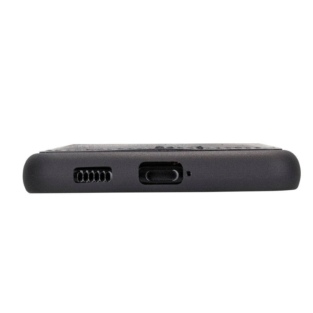 Bouletta Flex Cover Back with Card Holder Leather Cases for Samsung Galaxy S21 Series S21 Plus 6.7" / Dark Brown