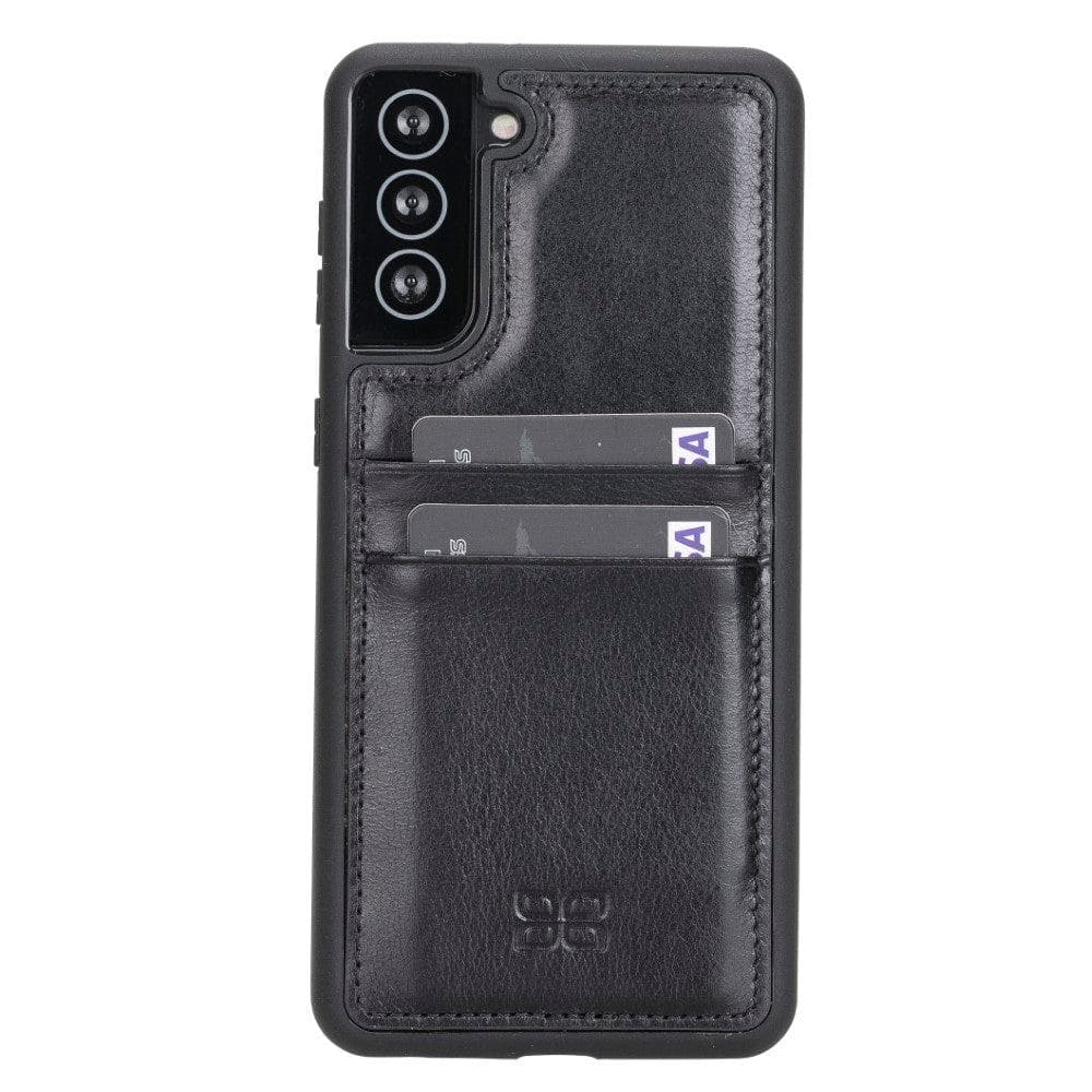 Bouletta Flex Cover Back with Card Holder Leather Cases for Samsung Galaxy S21 Series