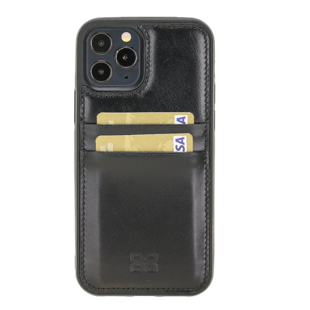 Bouletta Flexible Leather Back Cover with Card Holder for iPhone 12 Series