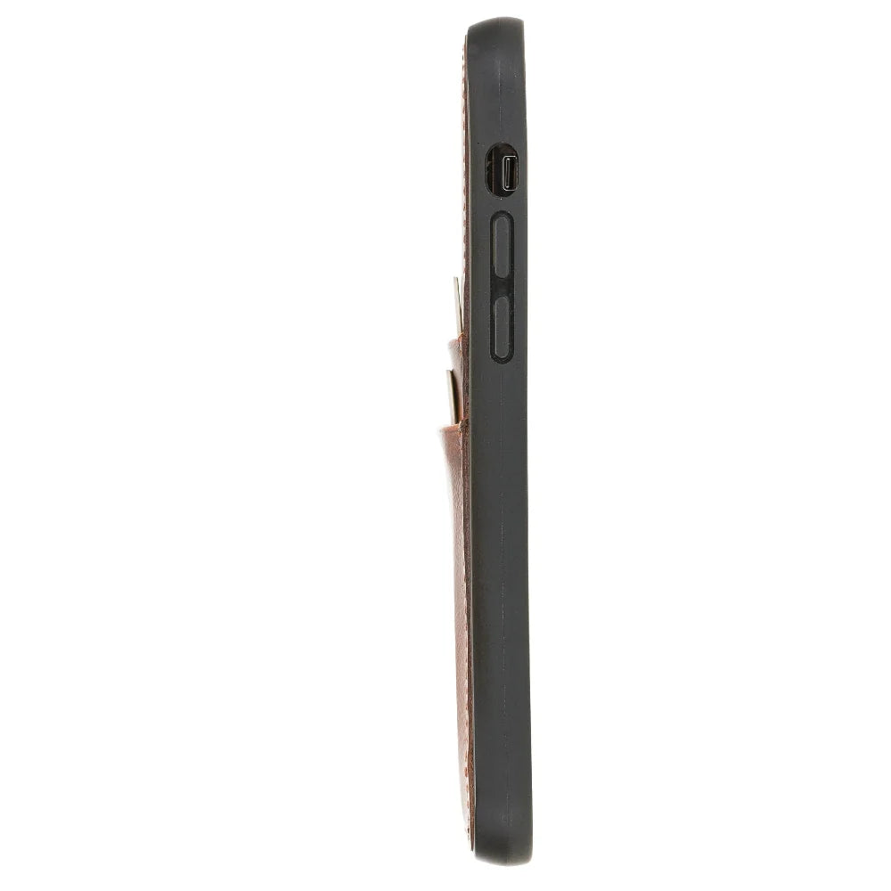 Bouletta Flexible Leather Back Cover with Card Holder for iPhone 12 Series