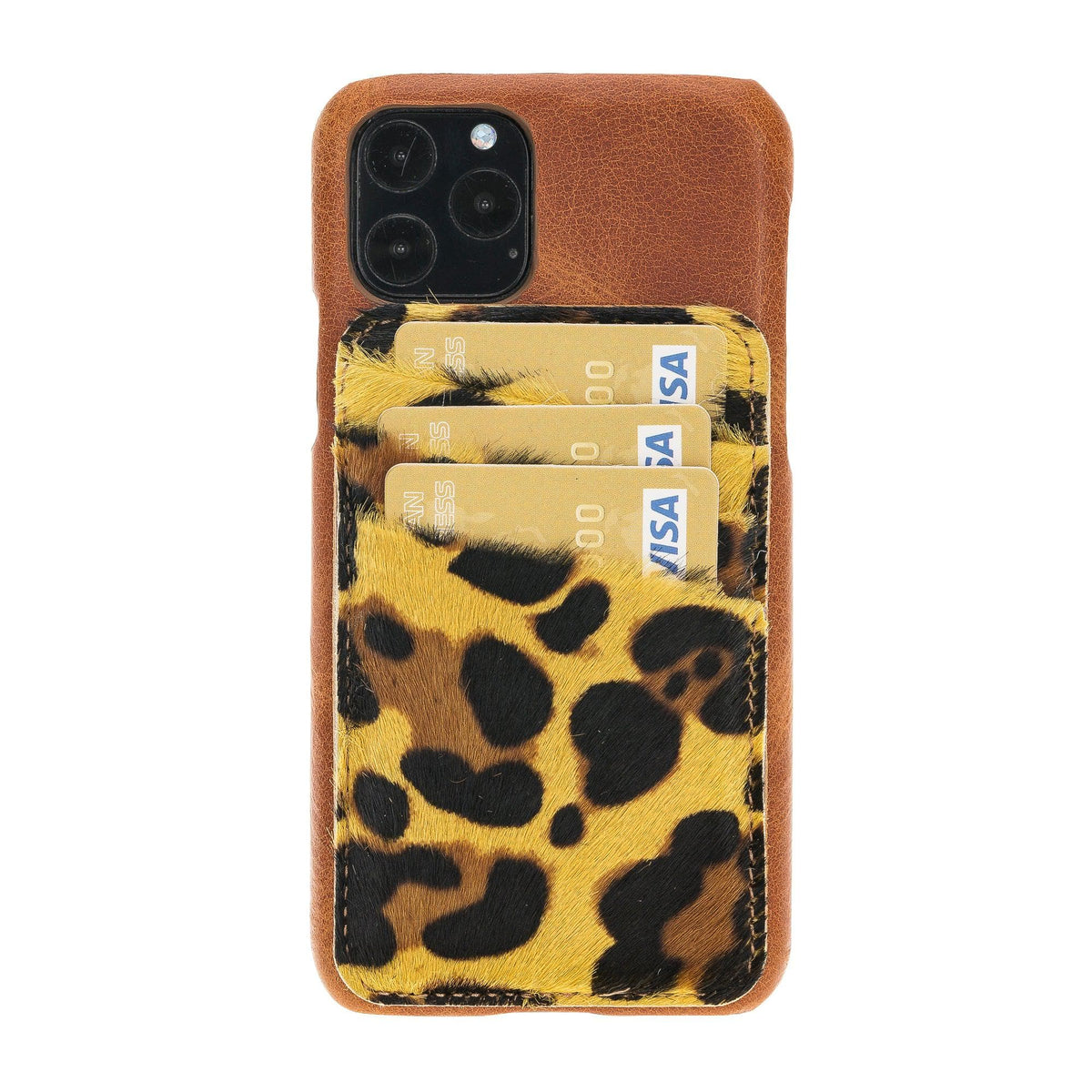 Bouletta Ultimate Jacket Cases with Detachable Card Holder for iPhone 11 Series iPhone 11 Pro / Brown-Leopard
