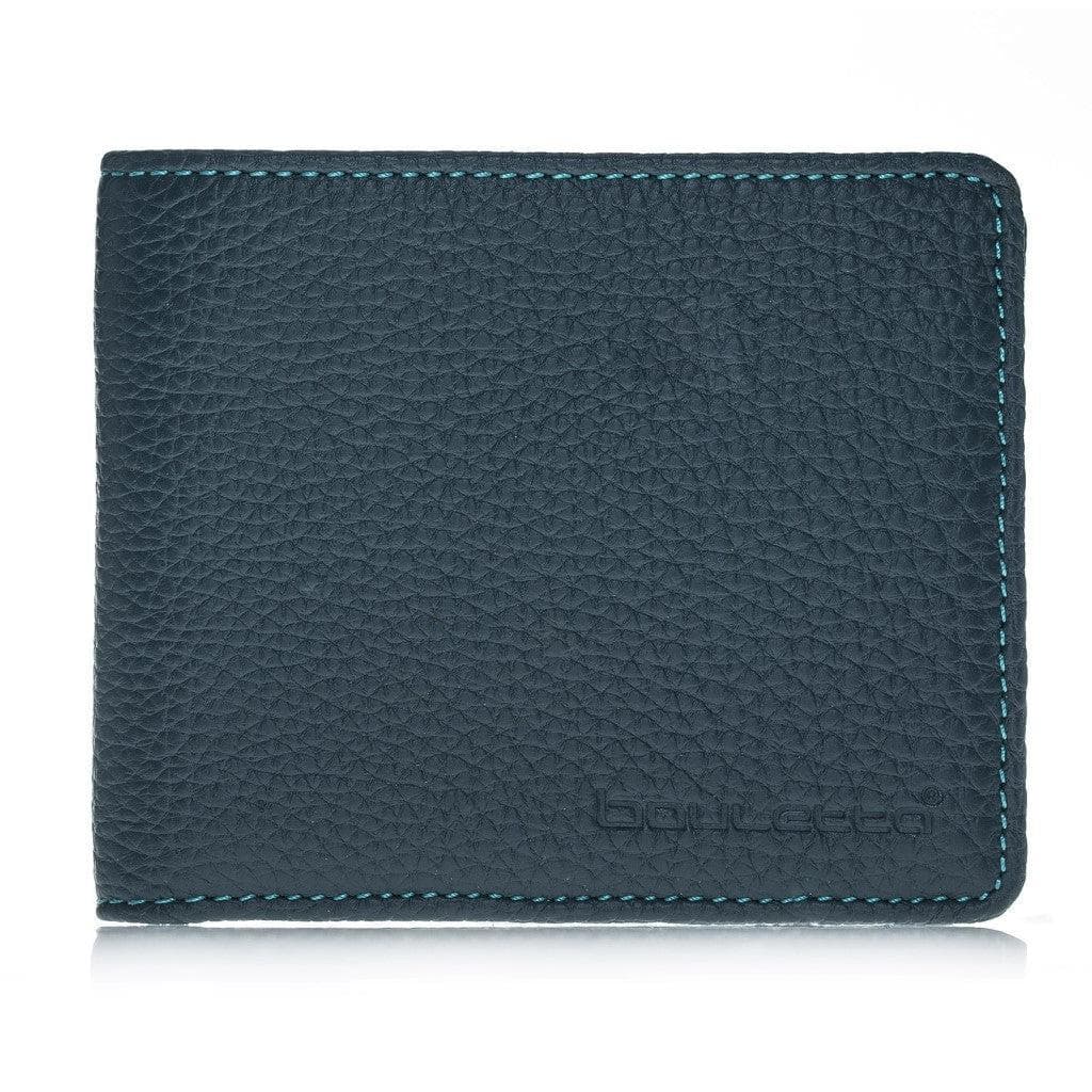 Bouletta Pier Handmade and Personalised Genuine Leather Wallet for Men's Floater Turqoise