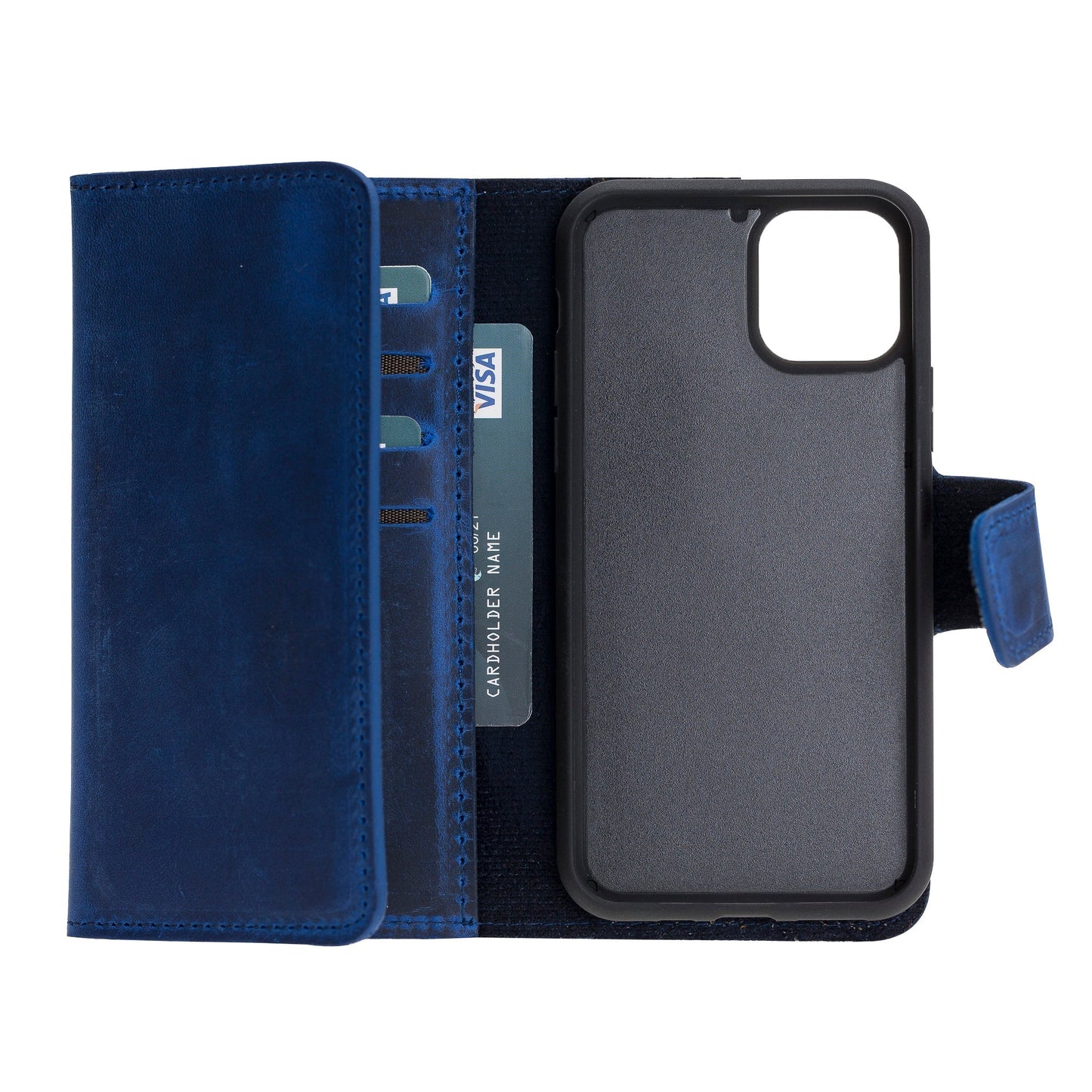 Santa I Phone 11 Pro Leather Detachable Wallet Case