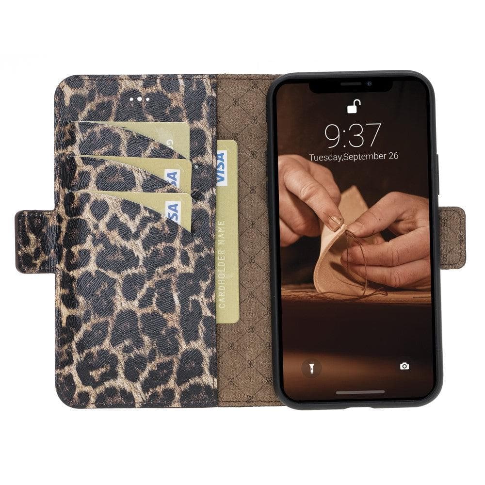 Bouletta Wallet Folio with ID Slot Leather Wallet Case For Apple iPhone 11 Series İPhone 11 Promax / Tan